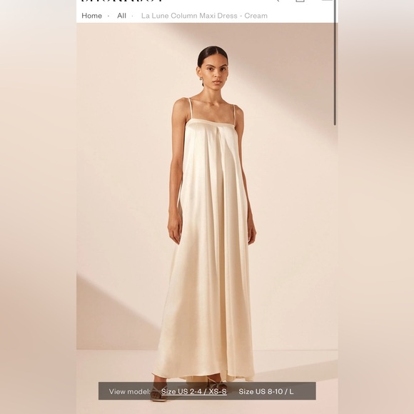 Shona Joy La Lune Column Maxi dress